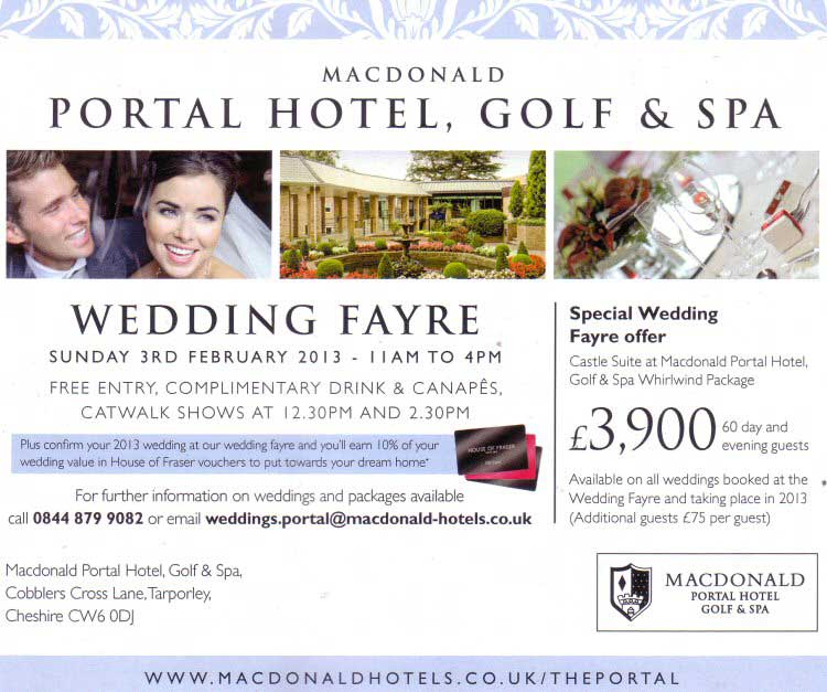 Macdonald Portal Hotel Golf and Spa Events